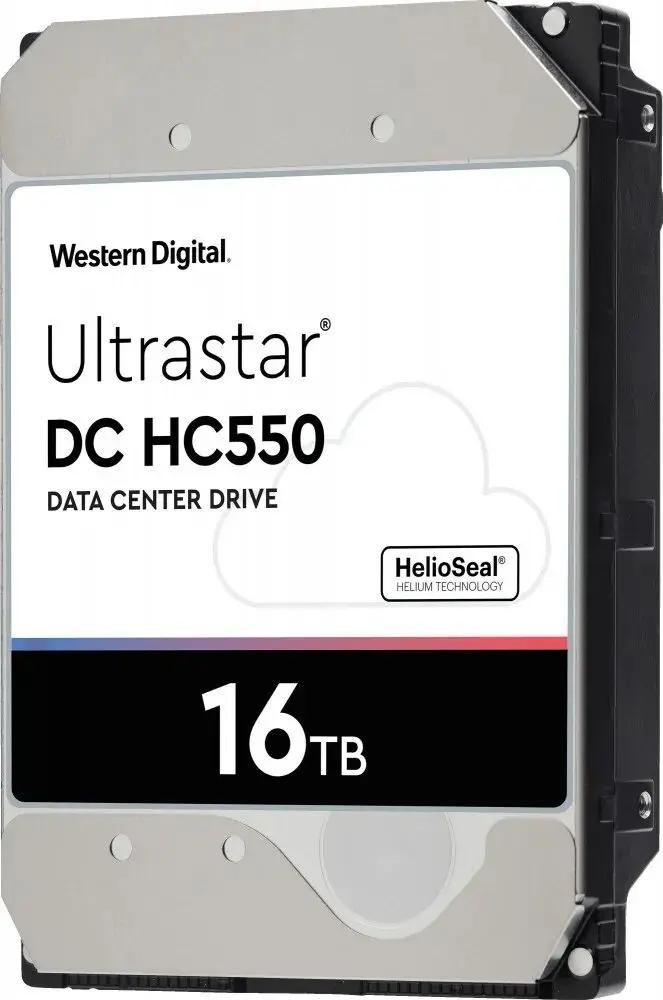 Жесткий диск WD Ultrastar DC HC550 WUH721816ALE6L4,  16ТБ,  HDD,  SATA III,  3.5" [0f38466]